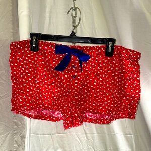 Faded Glory Red and Blue Patterned Shorts